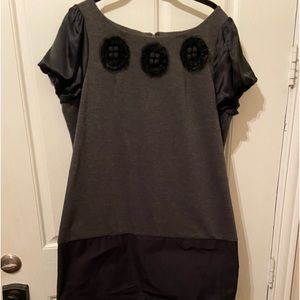 BGBC Maxazria black and charcoal grey dress size L